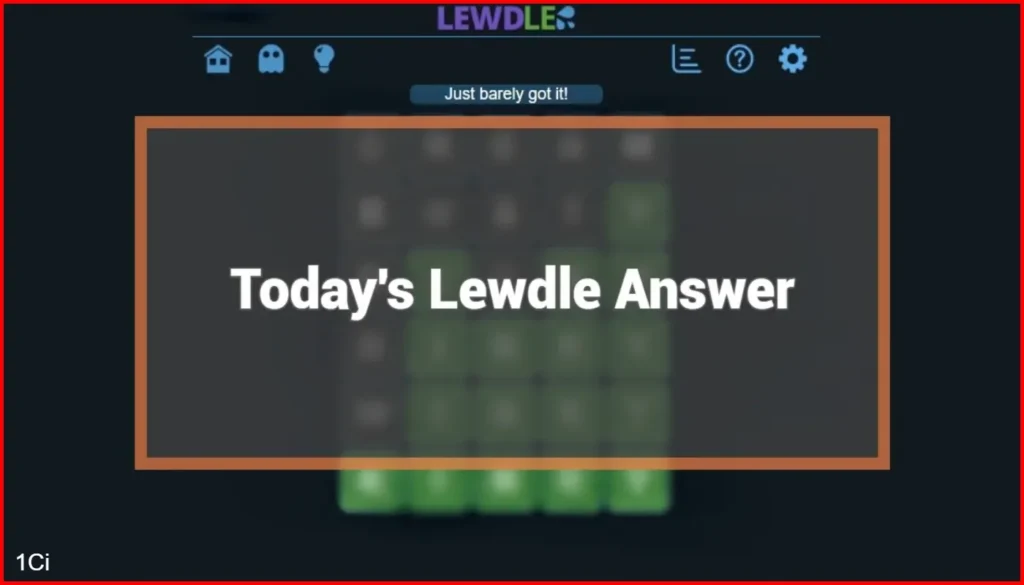 Lewdle Game Answer