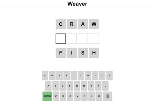 Weaver Word Game Today Answer